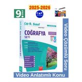 9.Sınıf 2025-2026 Müfredat Coğrafya Video Anlatımlı Video Çözümlü Soru Bankası Seti+Kalem