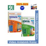 9.Sınıf 2025-2026 Müfredat Matematik-Kimya Video Anlatımlı Video Çözümlü Soru Bankası Seti+Kalem