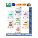 9.Sınıf 2025-2026 Müfredat Tüm Dersler (7 Kitap)Video Çözümlü Marif Müfredat Soru Bankası Seti+Kalem