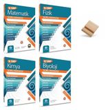 9. Sınıf Matematik Fizik Kimya ve Biyoloji 4lü Set Bilgi Sarmal Soru Bankası + Telefon Standı