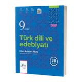 9. Sınıf Tde Türk Dili Ve Edebiyatı Daf Ders Anlatım Föyleri 2025 Güncel Müfredat