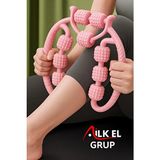 9 Tekerlekli Selülit Giderici Masaj Aleti Roller | Bacak Kol Kalça Sıkılaştırıcı Silindir - Çok Renkli