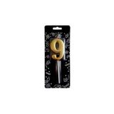 9 Yaş Gold Rakam Mum M182