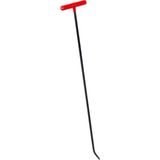 90 cm 12 mm Çap Tek Kıvrımlı Yassı Uçlu Boyasız Göçük Düzeltme Çubuğu - S2-06, Pdr Çubuk