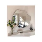 90 cm Asimetrik Duvar Dekorasyon Aynası - Konsol Üstü Salon Dekorasyon Aynası-446
