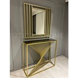 90 Cm Ayna, 90x30x100 Cm Dresuar Gold