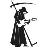 90 cm Azrail Gitar Çalıyor Folyo Sticker