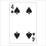 90 cm İskambil Kağıdı Folyo Sticker