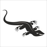 90 cm Kertenkele Folyo Sticker