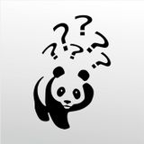 90 cm Panda Folyo Sticker