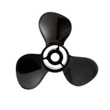 (90 CT - 300 HP Mercury/MerCruiser, Qa1916x - 19p, Right) - Quicksilver Black Diamond Propeller Black Finish