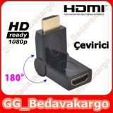 90 Derece Dirsek Uzatma Oynar Başlıklı Hdmı