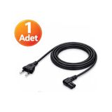 90 Derece L Uç Teyp Radyo Fişi Ps5 Ps4 Ps3 Xbox One S X Power Güç Kablosu - 1.5m