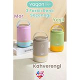 900 Ml Sızdırmaz 3 Kaseli Paslanmaz Çelik Kaşıklı Bento Lunch Box Yeni Nesil Sefer Tası -Fflbo1266