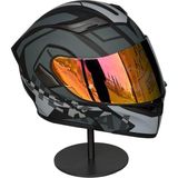 902 Güneş Vizörlü Çene Açılır Kask H1 Grey (Rosepink Vizörlü)