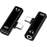 9044 Type C To 3.5mm Stereo Kulaklık Aux Şarj Çevirici Dönüştürücü Adaptör - Çok Renkli