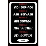 90x11cm 1 Adet Isim Yazı Araba Sticker Çıkartma -oto Sticker-araba Sticker