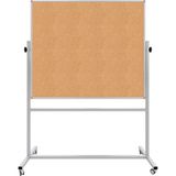 90X120CM Çift Taraflı Mobil Dönerli Mantar Pano - Ahşap - Seçenek 1