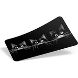90X40 cm Xxl Gaming Mouse Pad [high Density Hybrid Kumaş] [kaymaz Taban] [yüksek Çözünürlüklü Baskı] Fare Altlığı Oyuncu Mousepad (3 Cats) - Altın