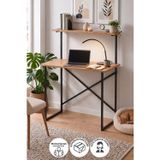 90x45 Cm Raflı Çalışma Masası Laptop Masası Çocuk Çalışma Masası Ders Masası Atay Çam