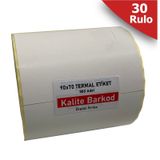90x70 Termal Etiket | 30 Rulo Barkod Etiketi | Kalite Barkod