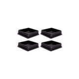 90x90 mm Plastik Kare Içe Geçme Profil Tapası (Kutu) (4 Adet)