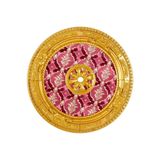 90x90 OVAL ALTIN RENK SARAY TAVAN GÖBEK ALTIN 90 x 90