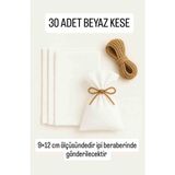9×12CM Ham Natural Bez Kese Düğün, Nişan,davet Vb Lavanta, Sabun, Takı Vs Çok Amaçlı Bez Poşet