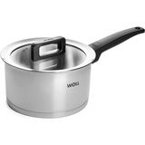 918NC Saplı Tencere, Indüktif, Çap 18 Cm, 10 cm Yükseklik, 2,5 L Tüm Ocak Türleri Için Uygundur, Paslanmaz Çelik, 200 - 0,28 lt