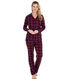 9209-kadın ekose pijama takım