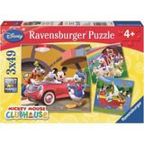 (92475) 3 x 49 Parça Puzzle Wd, Mickey club house
