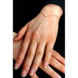 925 Ayar Gümüş Halhal Rose Zirkon Taşlı Yıldız Modeli Pullu Şahmeran Sgtl12814rose