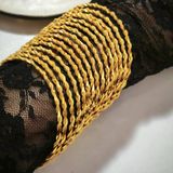 925 Ayar Gümüş İkili Adana Burma Gold Bilezik