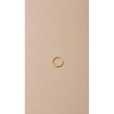 925 Ayar Gümüş Minimal Gold Renk Halka Burun Piercing