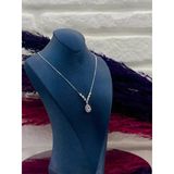 925 Ayar Gümüş Pembe Kuvars Taşlı Özel Tasarım Lüks Kadın Kolye