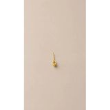 925 Ayar Gümüş Unisex Burun Hızması Gold Renk Minimal Piercing Nose Stud Kadın Erkek