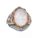 925 Ayar Gümüş Yüzük - Gerçek Oval Opal Taşı