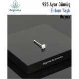 925 Ayar Gümüş Zirkon Taşlı Begonia Accessories Hızma Klasik Tema Oval Şekil Kadın Kullanıcı İçin