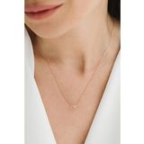 925 Ayar Rose Gold Sonsuzluk Model Sade Zarif Minimal Kadın Kolye