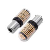 93 Tek Duy LED PY21W Tip BAU15S 144 Ledli Yakın Tırnak Turuncu