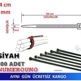 94cm X 9mm PLASTİK CIRT KELEPÇE (Kablo Bağı) SİYAH