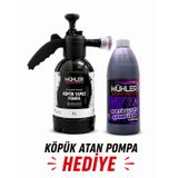 %95 Cilalı Mor Oto Şampuanı 750 ML+ HEDİYE KÖPÜK ATAN Basınçlı Pompa 2 LT