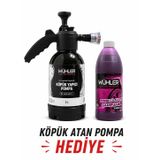 %95 Cilalı Pembe Oto Şampuanı 750 ML+ HEDİYE KÖPÜK ATAN Basınçlı Pompa 2 LT