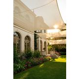 %95 Gölgeleme Oranlı HDPE Gölgelik File – 4m x 3m, 140gr/m², UV Koruma, Kuşgözü Takviyeli, Bahçe Teras Balkon İçin (Krem)