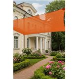 %95 Gölgeleme Oranlı HDPE Gölgelik File – 4m x 3m, 180gr/m², UV Koruma, Kuşgözü Takviyeli, Bahçe Teras Balkon İçin (Turuncu)