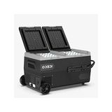 95 Litre Kapasiteli Çift Bölmeli Akülü Oto Buzdolabı, 12/24 Volt