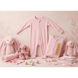 %95 Organik Bebek Tulumu - Pembe
