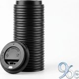 96 CC 7 Oz 100 Lü Siyah Sıcak Kapak Take A Way Karton Bardak Kapağı