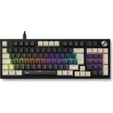 96 Tuşlu Rgb Full Size Kablolu Mekanik Gaming Klavye, Double Shot Tuşlar, Anti-Ghosting, Örgü Ka - Çok Renkli