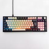 96 Tuşlu RGB Full Size Kablolu Mekanik Gaming Klavye, Double Shot Tuşlar, Anti-Ghosting, Örgü Kablolu, Dayanıklı ABS Gövde, 96 Tuşlu Mekanik Oyuncu Klavyesi Mavi Switch KB-13